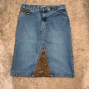 Blue Jean Faded Glory skirt size 8